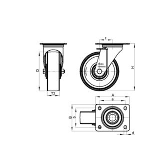 Ruedas Industriales LE-POEV-100R-SB-gprs02