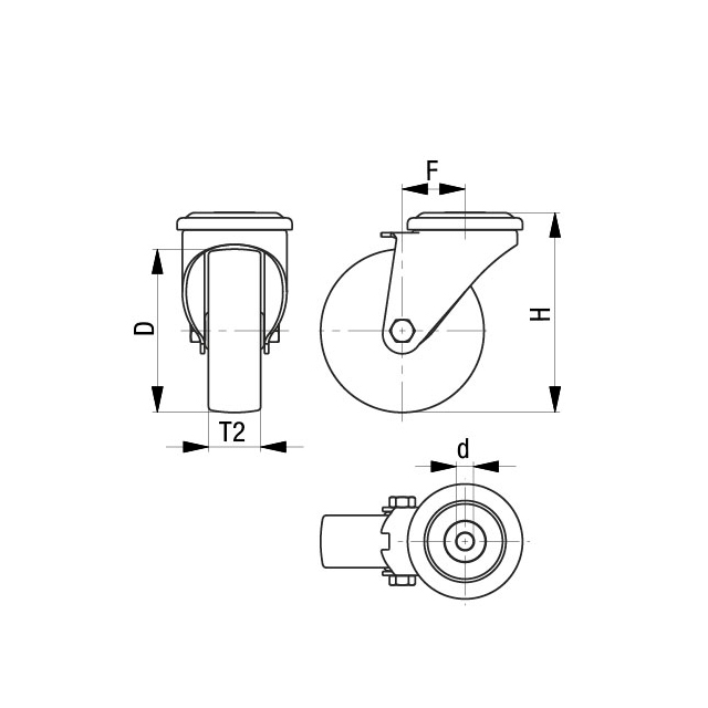 Ruedas Industriales LKFG-TPA-126G-FI-02-gprs