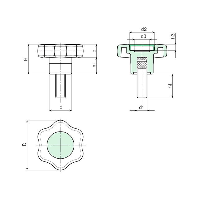 perrilla de pastico macho